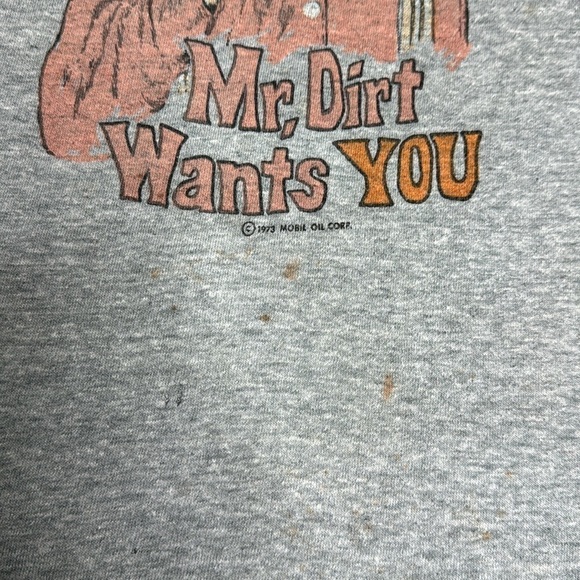 Vintage Royale Promotions Mr. Dirt Wants You 1973 Tshirt Size Small - Picture 9 of 12